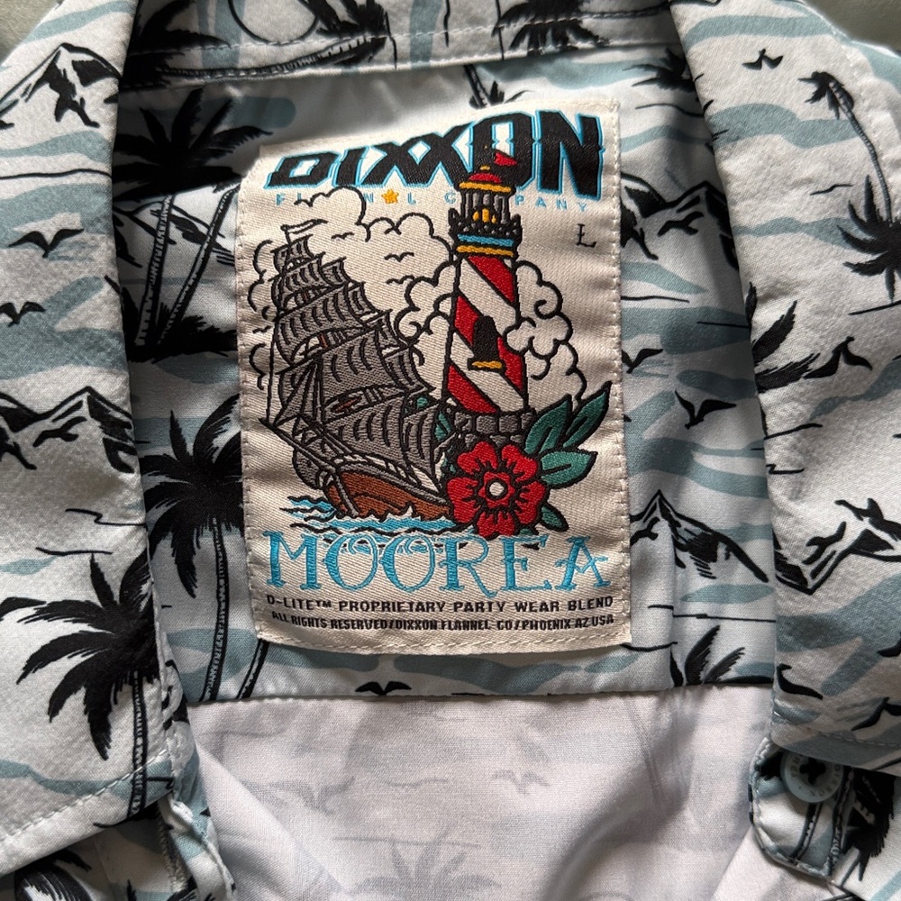 DIXXON Moorea Shirt with Nautical Theme - Picture 2 of 2